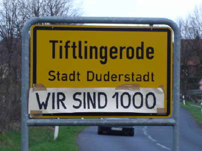 Tiftlingerode hat 1.000 Einwohner